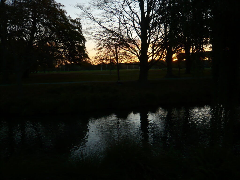 Sunset and the Avon River
