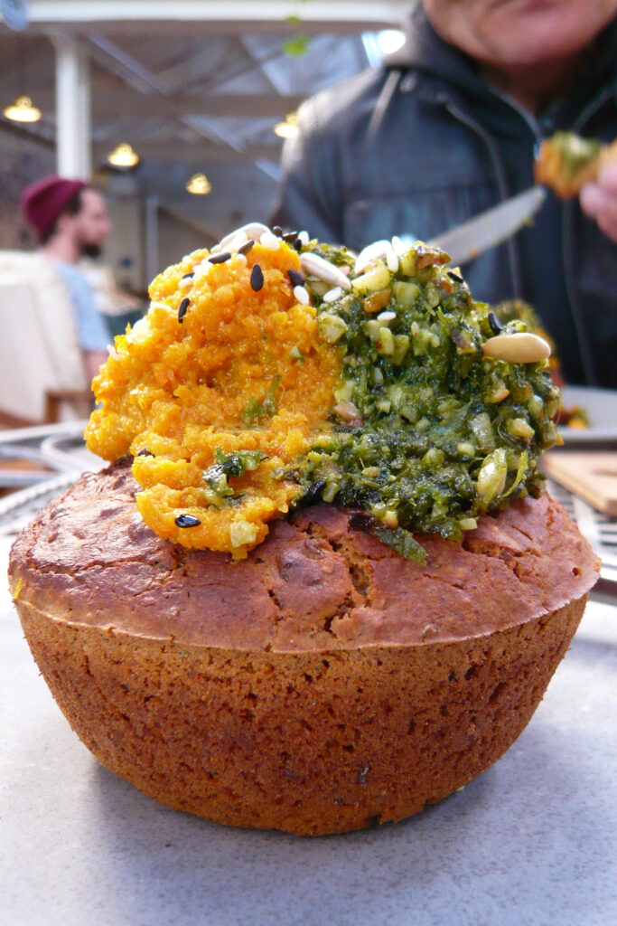 Carrot Muffin with Delicious Toppings