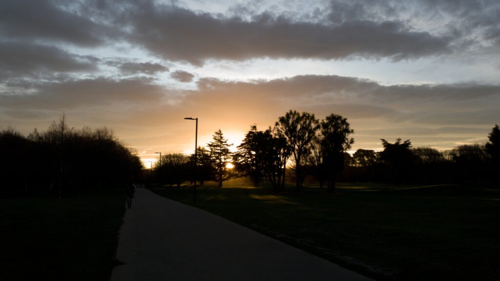 Sunset in Hagley Park